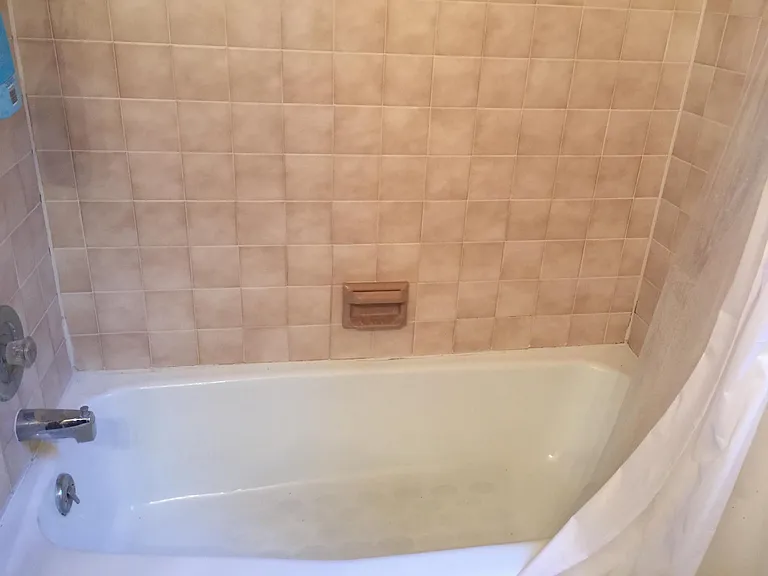 One of two upstairs bathrooms, second bath has walk in shower no tub.