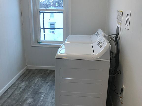 Laundry room with new appliances