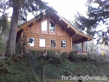 North side of home that faces the lake