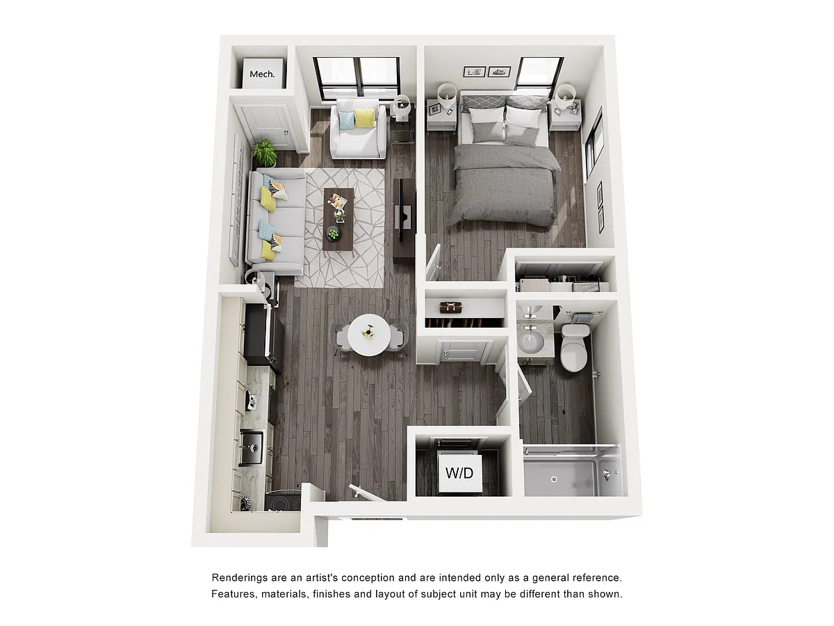 Floor plan One Bedroom
