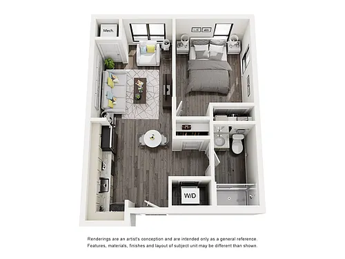 Floor plan One Bedroom