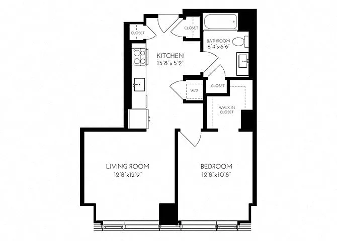 Floor plan 1B - 1