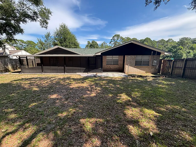Large back yard