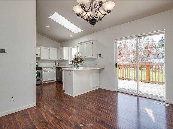 Dining room and kitchen