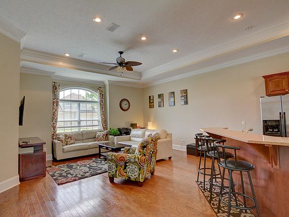 Open layout living/kitchen space