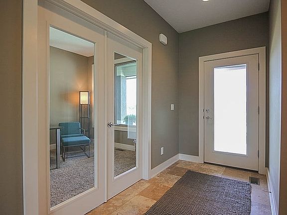 Front Entry with French Doors to Office