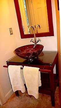 Powder bath vanity