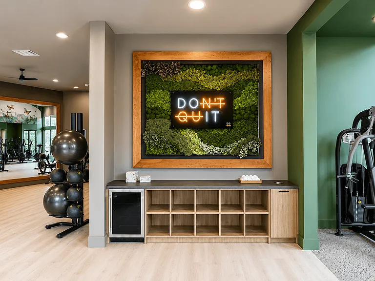 Fitness Center Motivation Wall