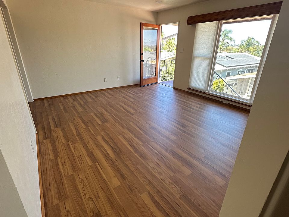Front door & living room area