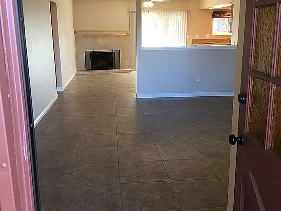 Front door to living room