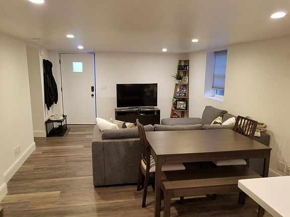 Living Room from kitchen (Door to the outside entry)