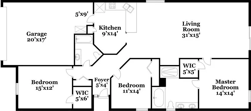3 bed, 2.0 bath, 1630 sqft, $2,030 — Photo 2