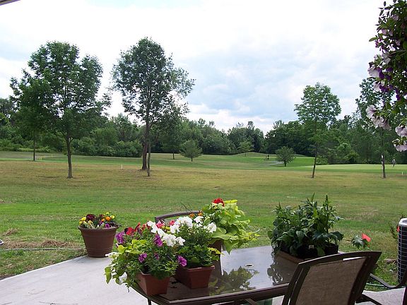 Golf course view from patio
