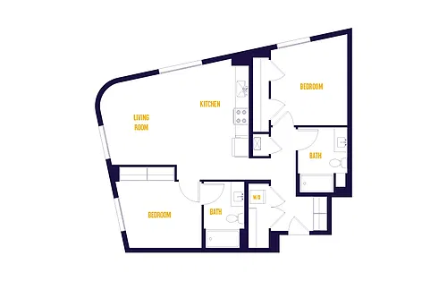 Floor plan 2 Bed/2 Bath-B10