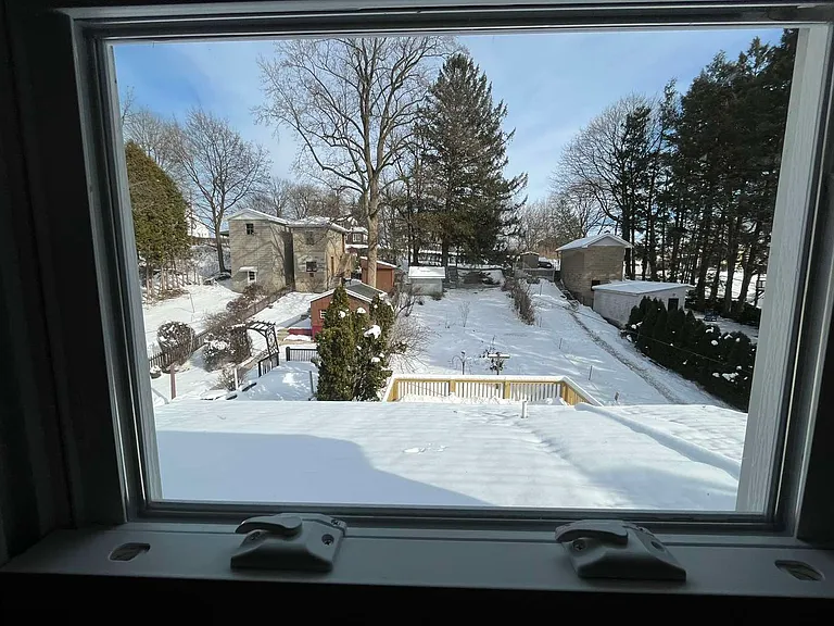 View of the backyard from upstairs
