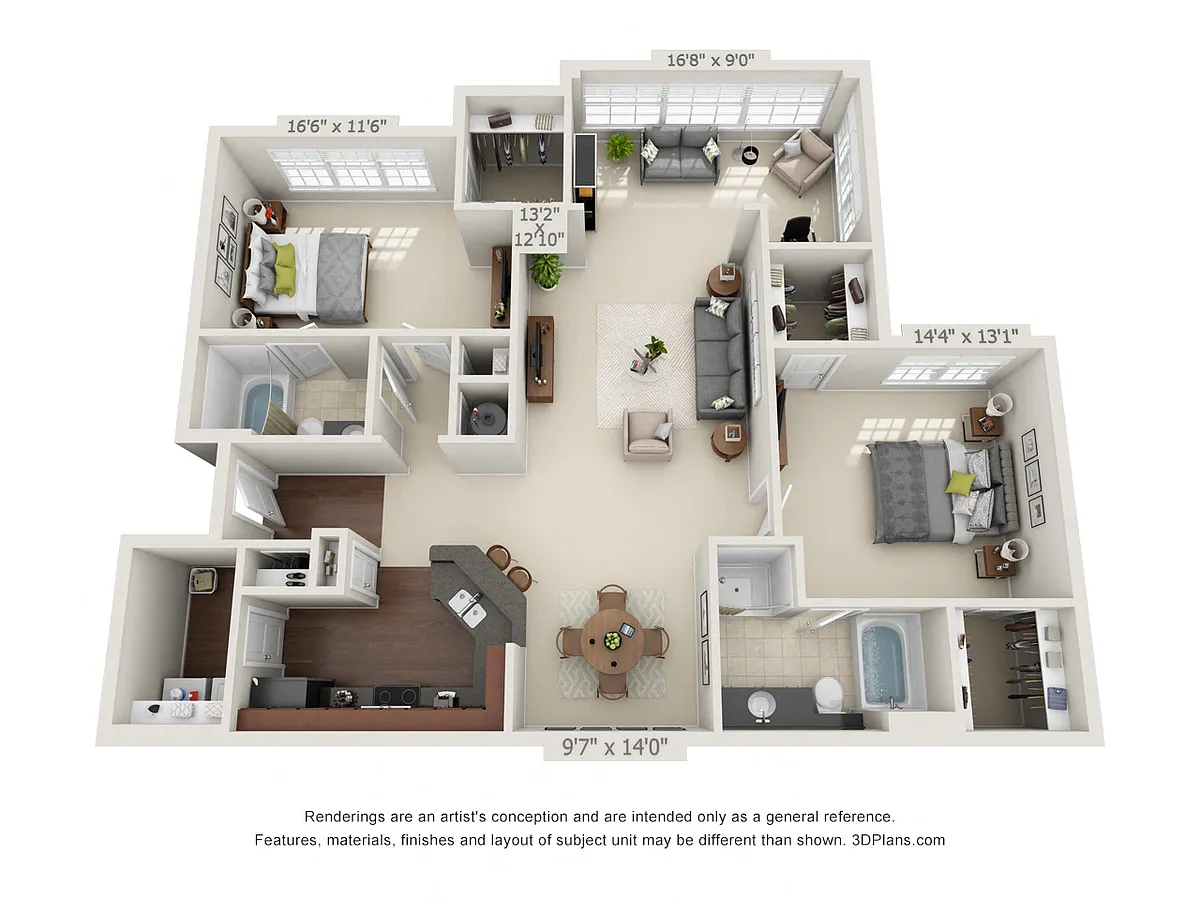 Floor plan The Smoky Mountain Sunroom