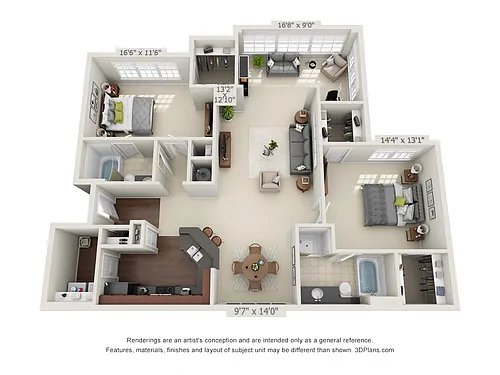 Floor plan The Smoky Mountain Sunroom