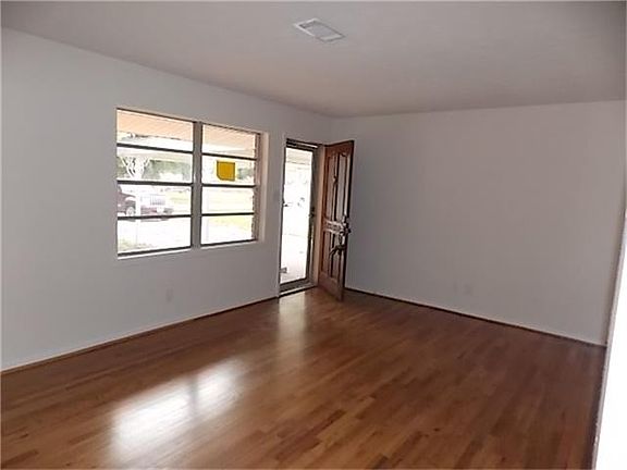 Hardwood floors in the family room