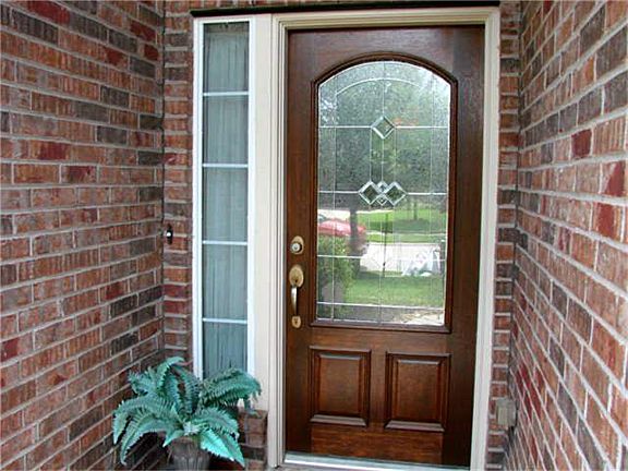 Elegant Mahogany Front Door!