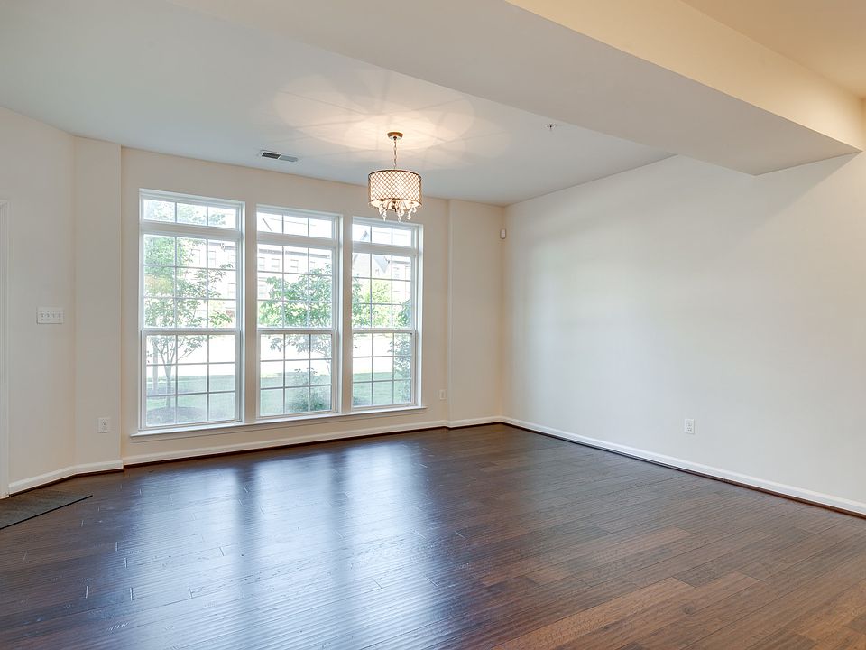 Open living and dining area