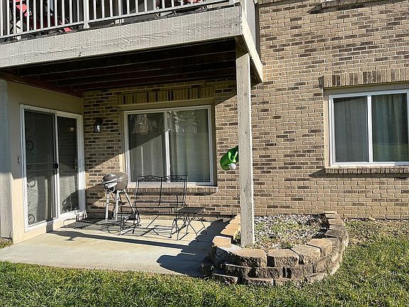 Patio off living room 