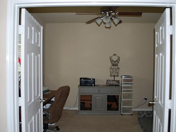 At entry, nice french doors leading to study or dining area