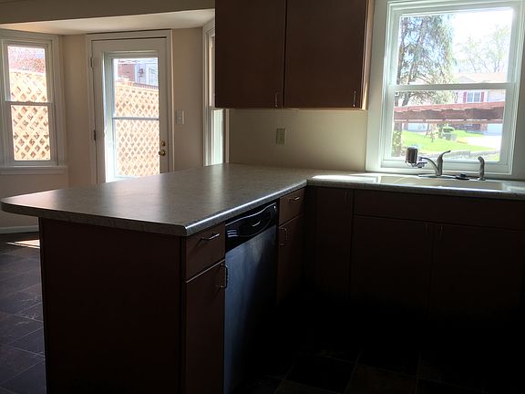 Kitchen looking out into the