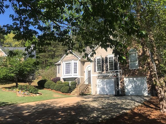 Two car garage and large driveway