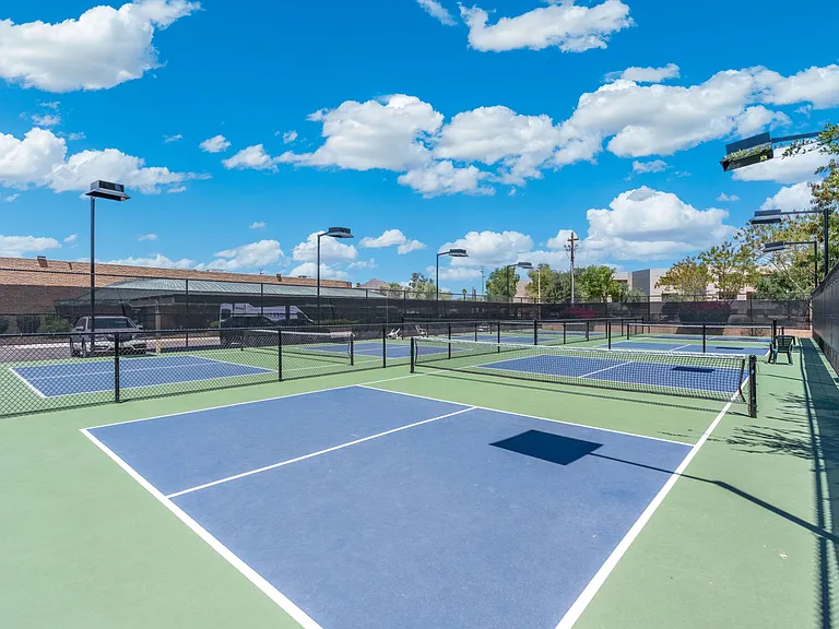 4 pickleball courts