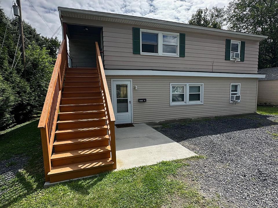 Apartment B is upstairs
