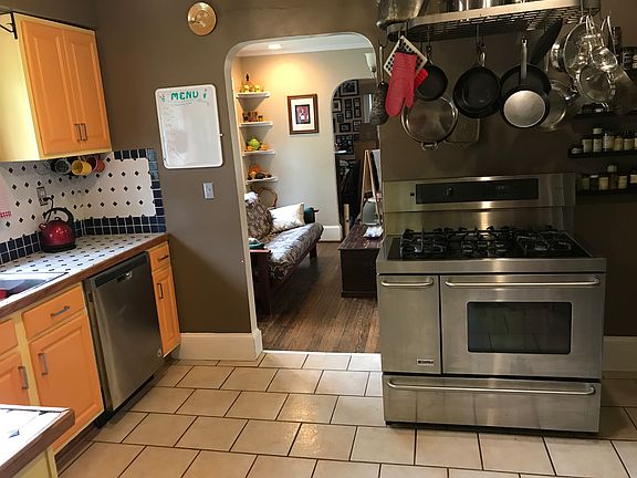 Kitchen looking into dining