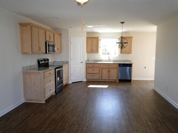 Looking at the kitchen from the front room