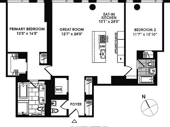 2nd image of 101 Warren St APT 1530