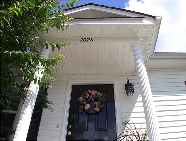 Beautiful covered entry