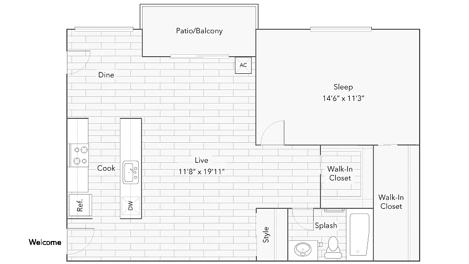 Floor plan Amherst Renovated
