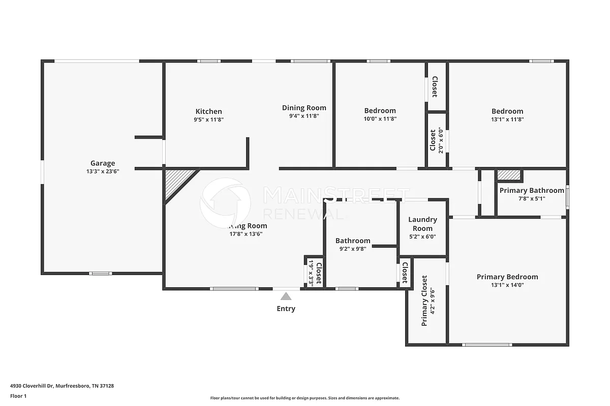 Floor Plan - 4930 Cloverhill Dr