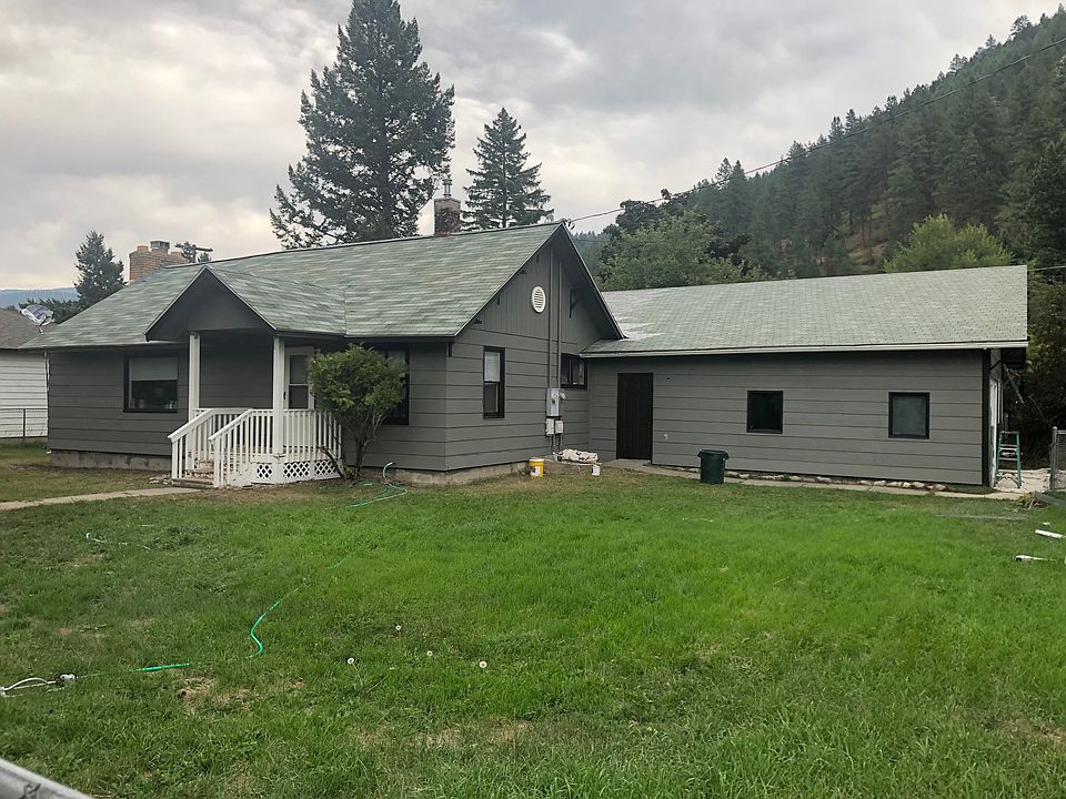 Front of house and side of garage