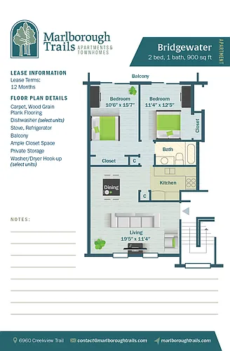 Floor plan Bridgewater