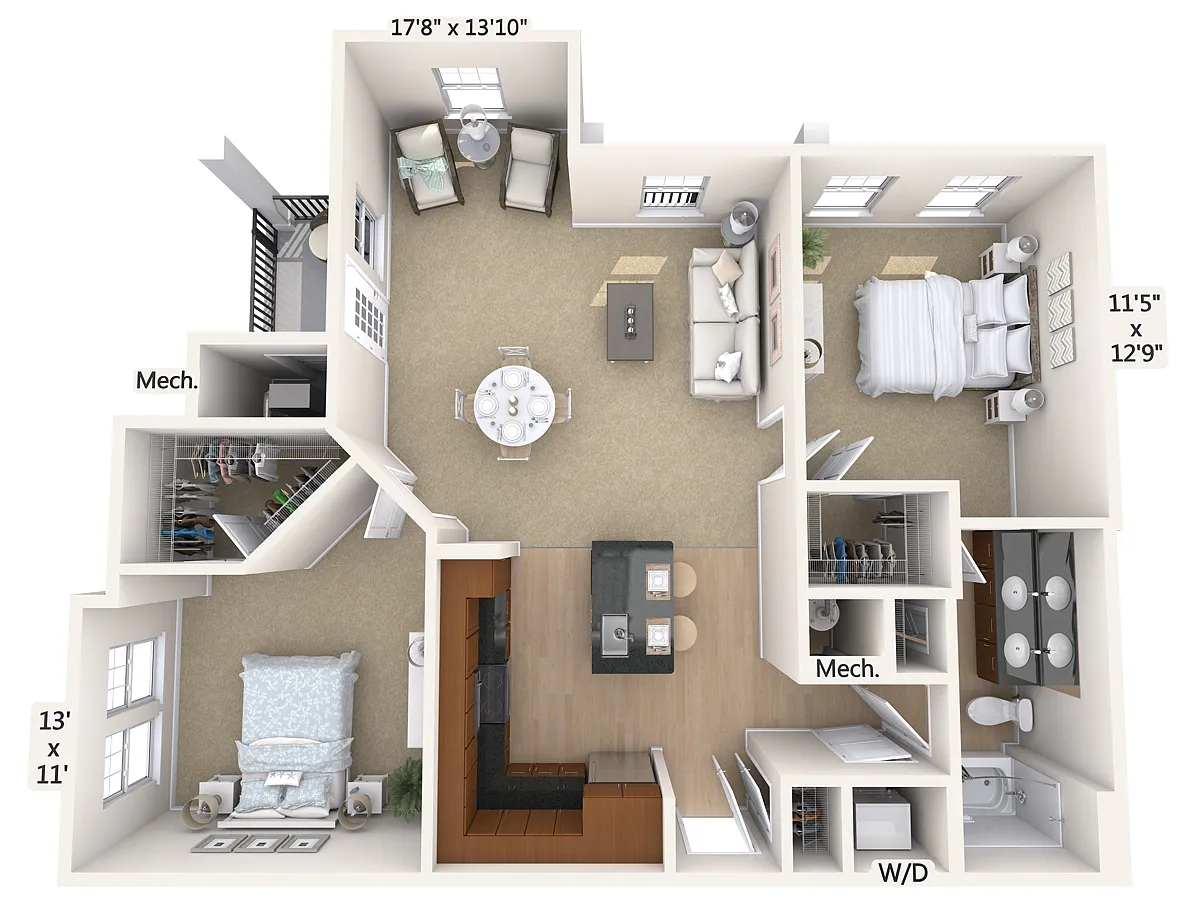 Floor plan B1-5-1068sq