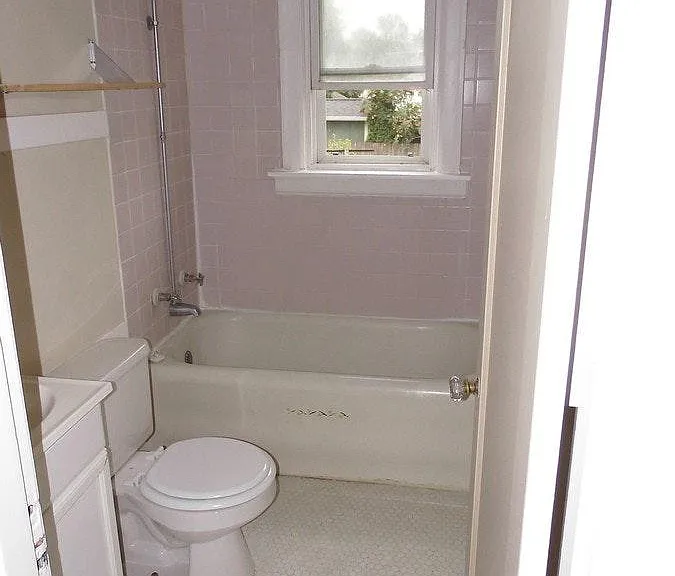 full light and bright restored bathroom