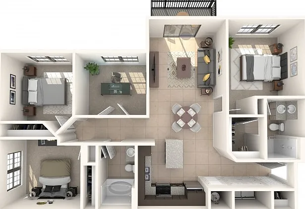3 Bed 3 Bath and Den 3 Bed 3 Bath and Den