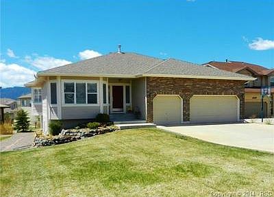 Masterbuilt Homes Walkout Ranch Plan with Pikes Peak and USAFA v