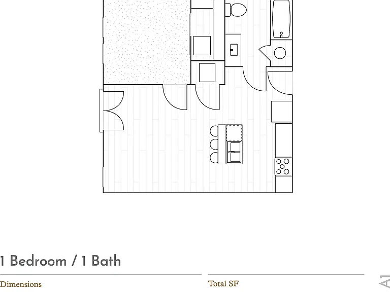 A1 650 Sq Ft Floor Plan A1 650 Sq Ft Floor Plan