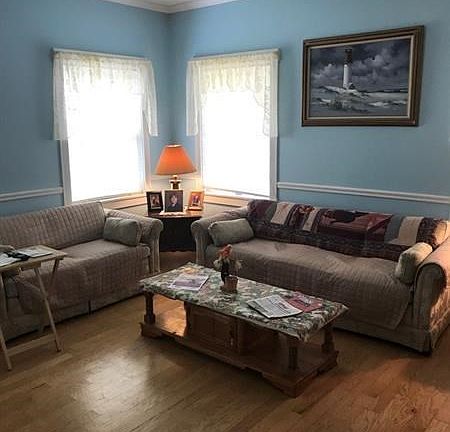This is one view of the large living area.