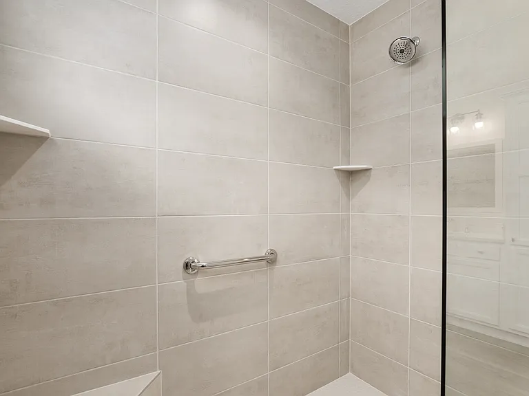 Walk-in tile shower in Master Bath
