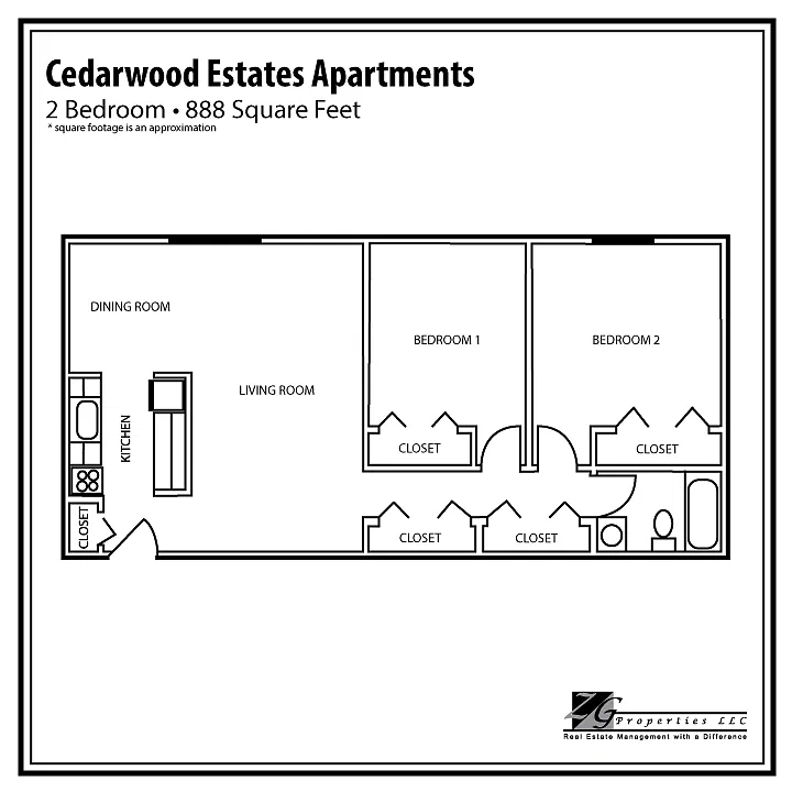 Floor plan 2 Bedroom