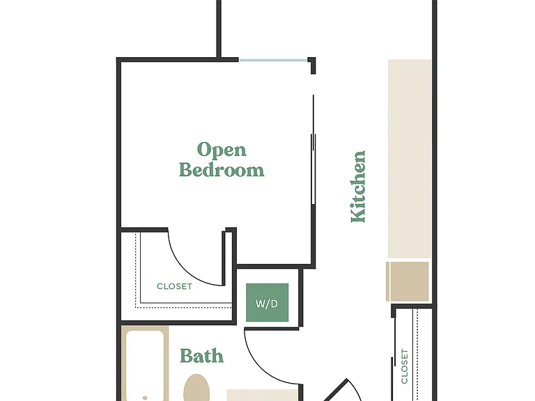 Studio, 1 Bath - Apt N.1 Studio, 1 Bath - Apt N.1