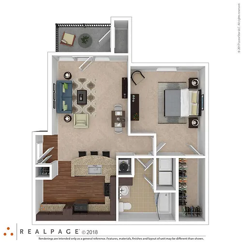 Floor plan 1 Bedroom Residential