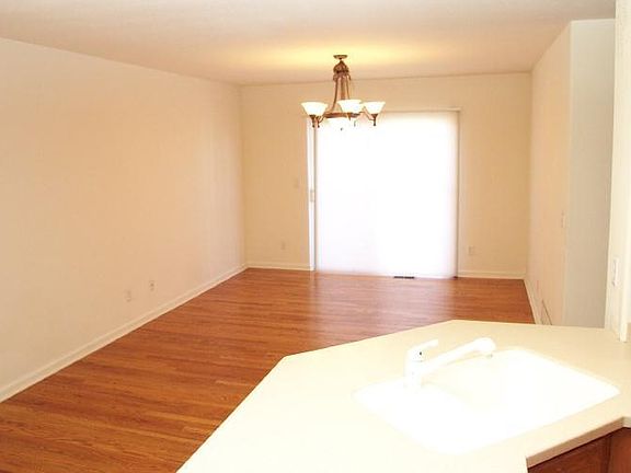 Dining room with sliding door leading to back deck!