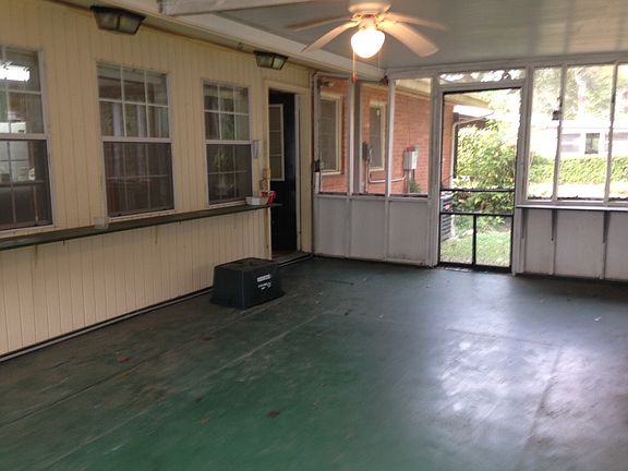 Large screened back porch